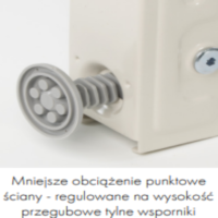 Mocowanie skraplacza z poprzeczką Galileo SGL 475 mm TECNOSYSTEMI, udźwig 140 kg - obrazek 5